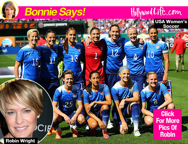Robin Wright US Womens Soccer Team Equal Pay