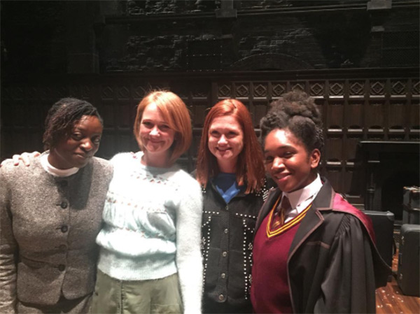 Bellatrix & Ginny Pose With 'Cursed Child'