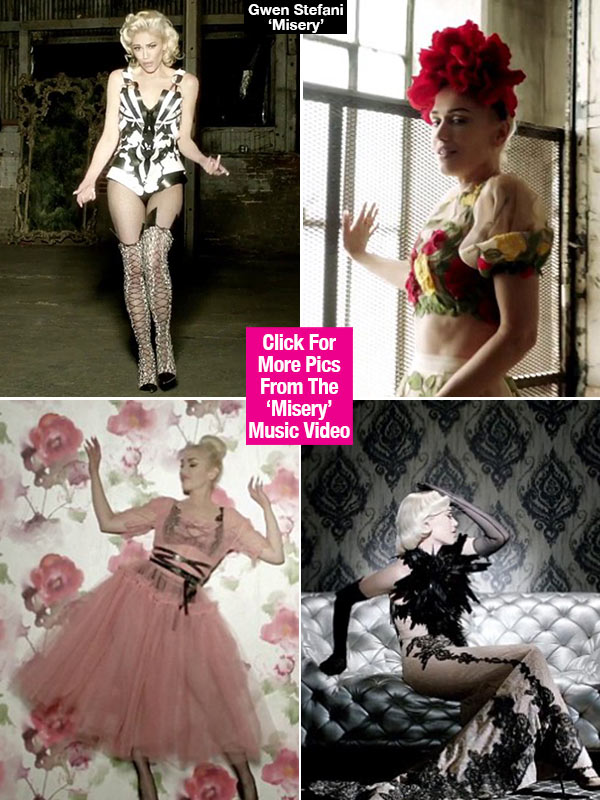 gwen stefani outfits misery music video