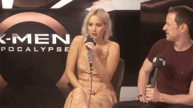 Jennifer Lawrence Peed Herself X Men Costume Watch