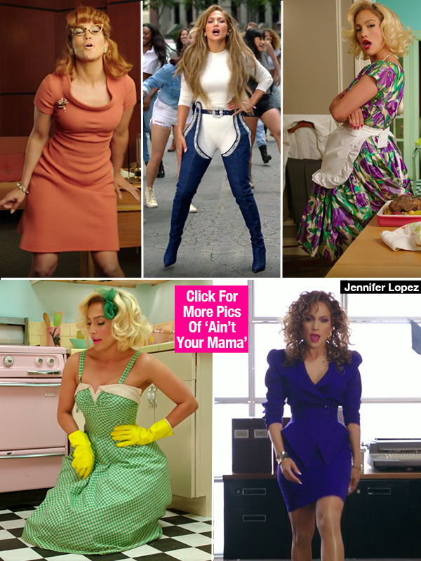 jennifer lopez outfits aint your mama music video