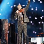 Justin Timberlake
Super Bowl LII, Minneapolis, USA - 04 Feb 2018
US singer Justin Timberlake performs during halftime of Super Bowl LII at US Bank Stadium in Minneapolis, Minnesota, USA, 04 February 2018. The NFC Champions Philadelphia Eagles play the AFC Champions New England Patriots in the National Football League's annual championship game.