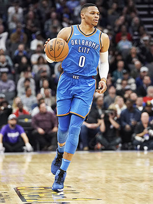 Russell Westbrook playing
