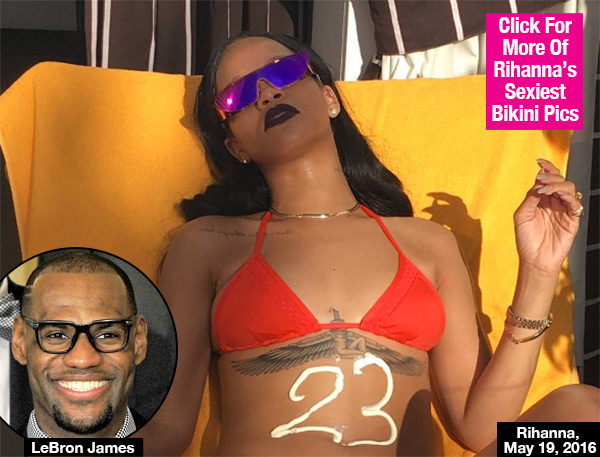 Lebron James Rihanna Bikini Photo