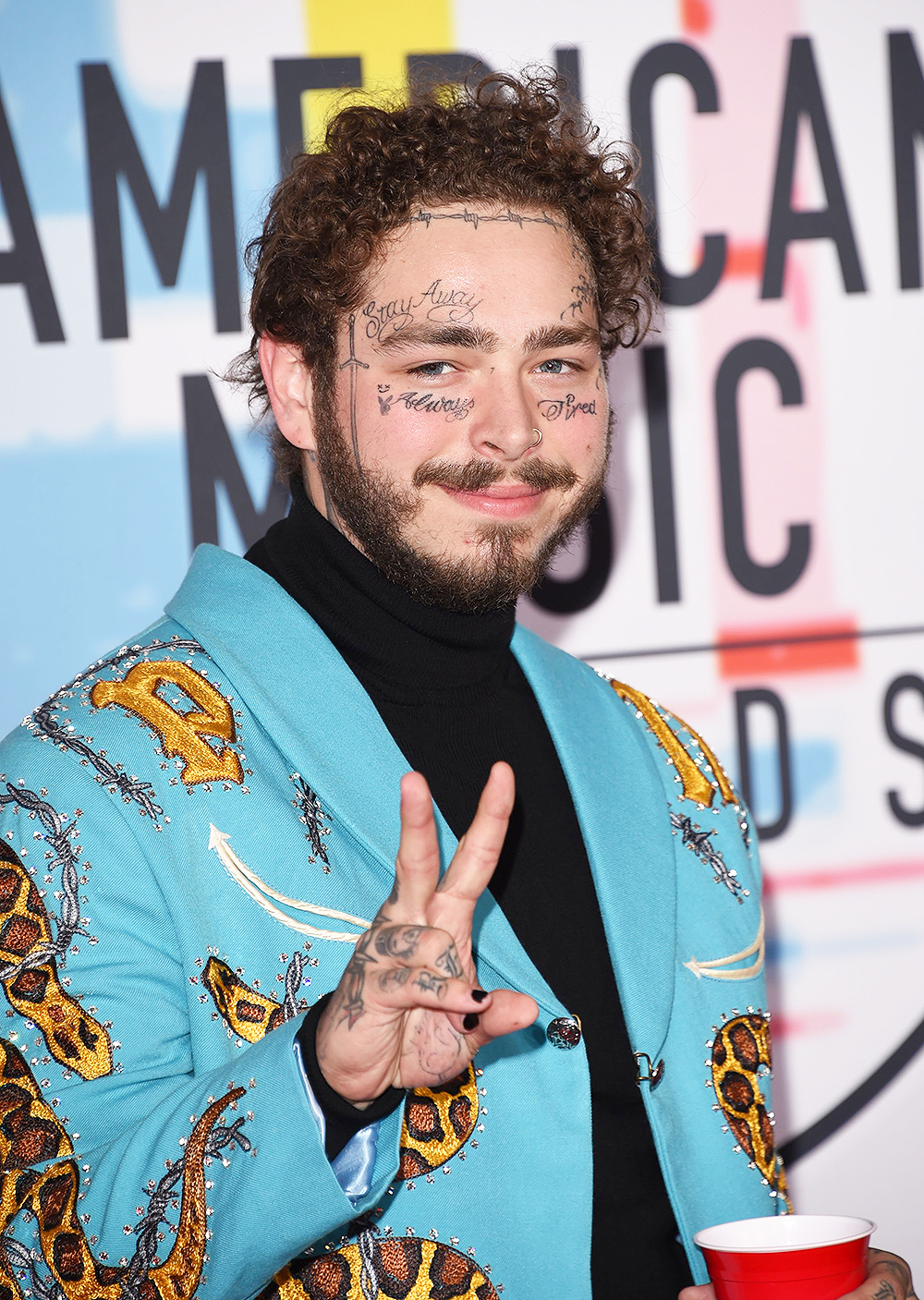 Post MaloneAmerican Music Awards, Arrivals, Los Angeles, USA - 09 Oct 2018