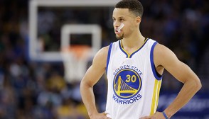 Steph Curry Hit In Face