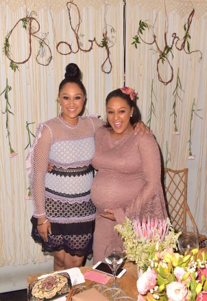 Tamera Mowry-Housley, Tia Mowry-Hardrict
Tia Mowry's Baby Shower, Il Pastaio, Los Angeles, USA - 31 Mar 2018