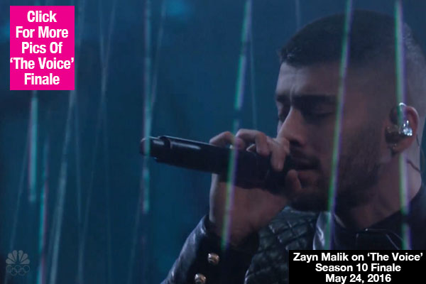 Zayn Malik Performance The Voice Finale