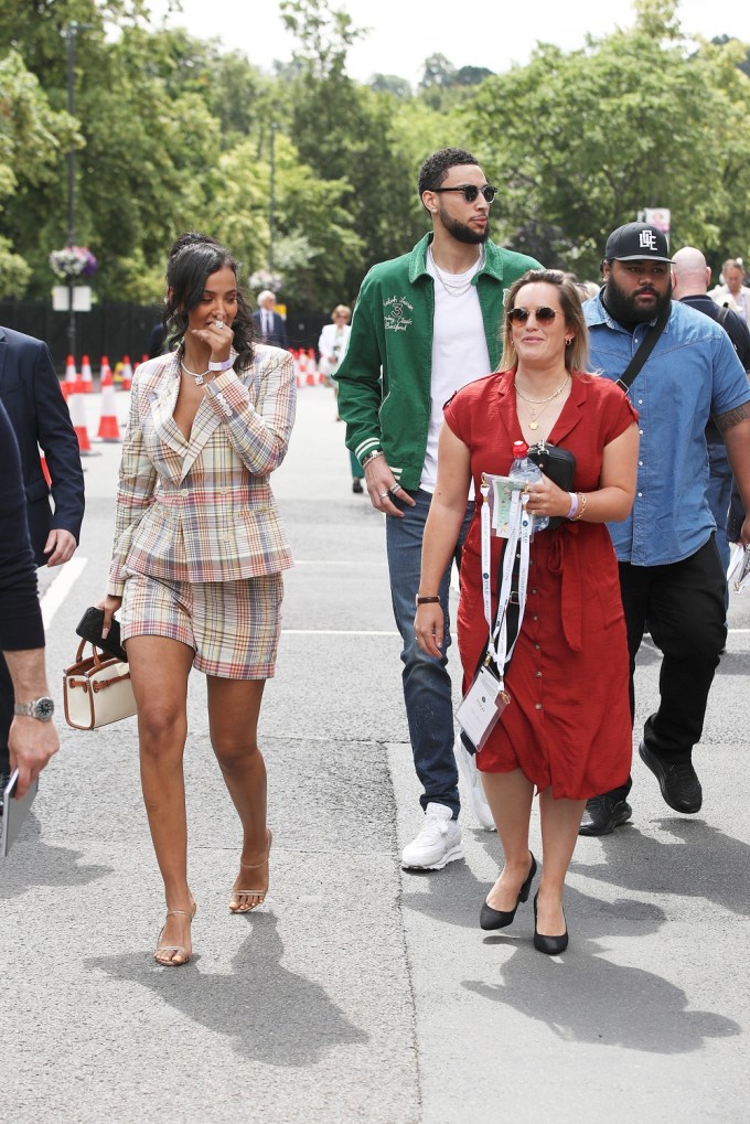 Ben Simmons & Maya Jama Attend Wimbledon Tennis Championships