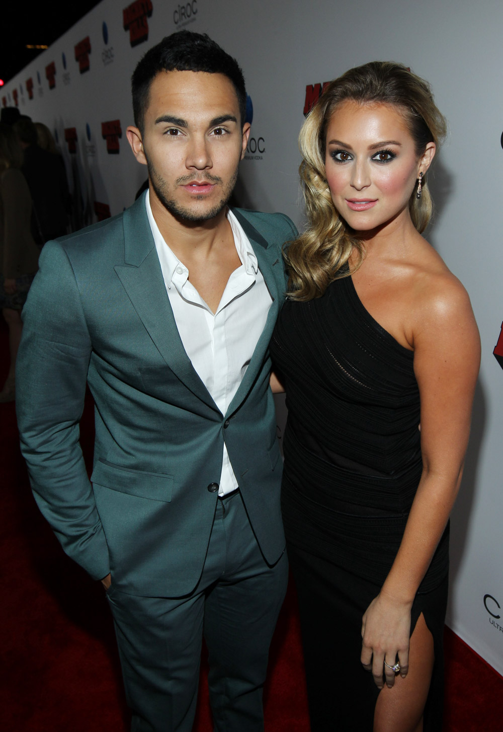 Alexa Vega, right, and Carlos Pena arrive on the red carpet of the premiere of "Machete Kills" at the Regal Cinemas LA Live on in Los Angeles
LA Premiere of "Machete Kills" - Red Carpet, Los Angeles, USA - 2 Oct 2013