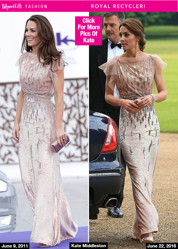 kate middleton recycles jenny packham gown