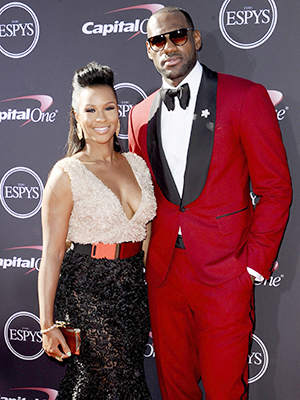 Savannah Brinson and LeBron James