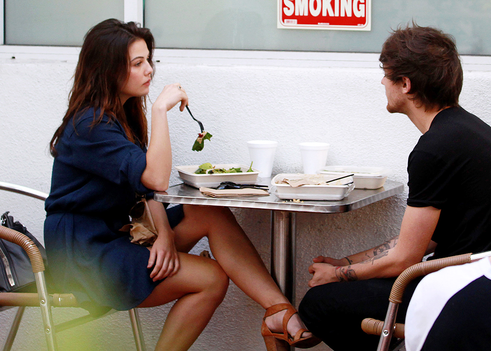 Louis Tomlinson and Danielle Campbell out and about, Los Angeles, America - 20 Feb 2016