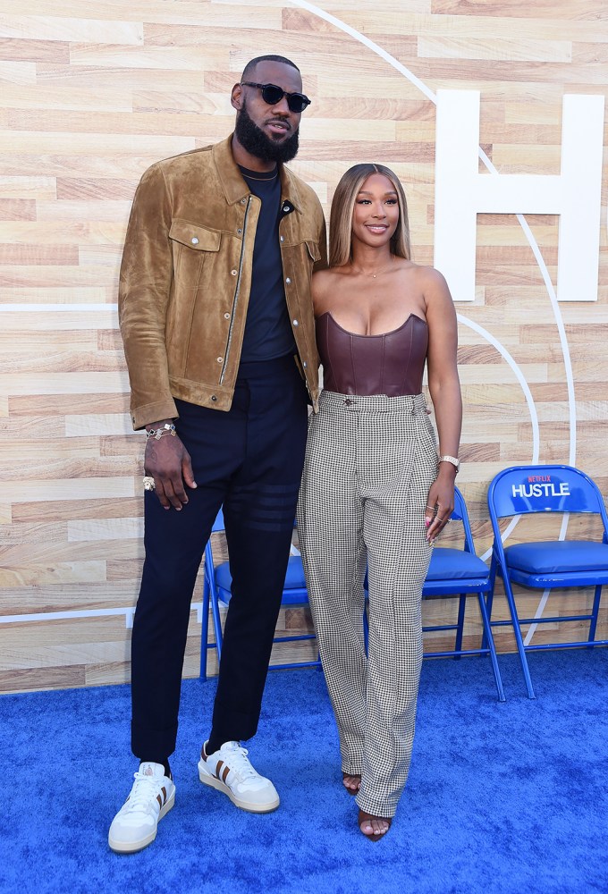 LeBron & Savannah James at the ‘Hustle’ premiere