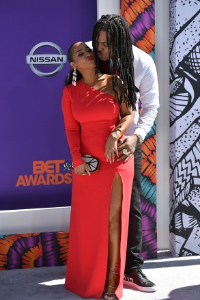 Waka Flocka Flame and Tammy Rivera
BET Awards, Arrivals, Los Angeles, USA - 24 Jun 2018