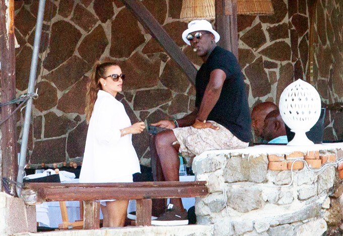 Michael Jordan & Yvette Prieto chatting