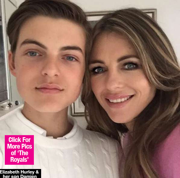 Elizabeth Hurley Son The Royals