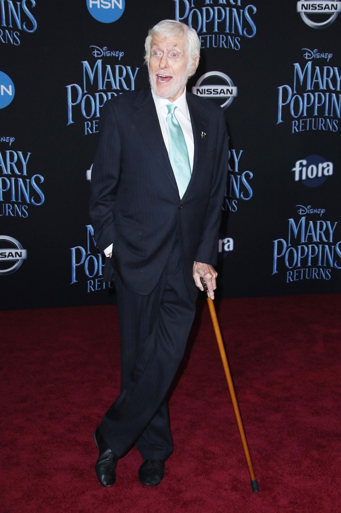 Dick Van Dyke at ‘Mary Poppins Returns’ in 2018