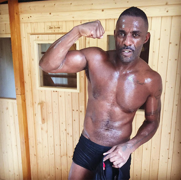 Idris Elba Abs