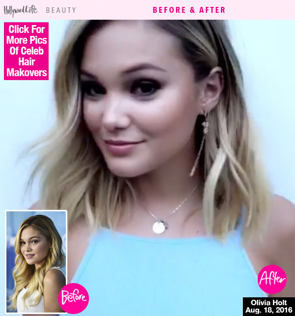 Olivia Holt Cuts Hair