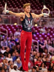 Allan Bower competes on the still rings during the men's U.S. Olympic Gymnastics Trials, in St. Louis
US Gymnastics Olympic Trials, St. Louis, United States - 26 Jun 2021