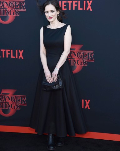 Winona Ryder arrives at the season three premiere of "Stranger Things" at Santa Monica High School, in Santa Monica, Calif
LA Premiere of "Stranger Things" Season 3, Santa Monica, USA - 28 Jun 2019