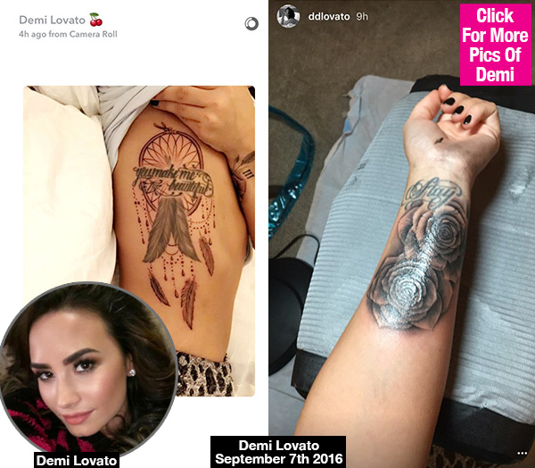 Demi Lovato New Tattoos