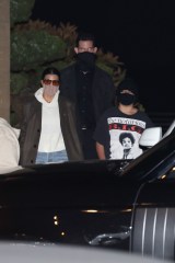 Kourtney Kardashian dines at Nobu Malibu with her son Mason Disick in Malibu. 27 Apr 2021 Pictured: Kourtney Kardashian And Mason Disick. Photo credit: Photographer Group/MEGA TheMegaAgency.com +1 888 505 6342 (Mega Agency TagID: MEGA750159_001.jpg) [Photo via Mega Agency]