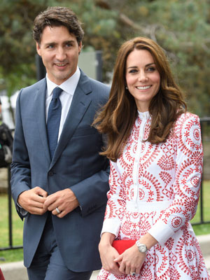 Justin Trudeau Kate Middleton