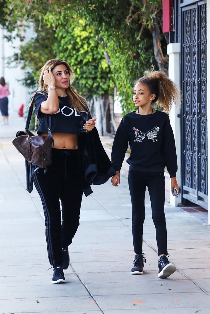 Larsa Pippen has dinner with her daughter Sophia