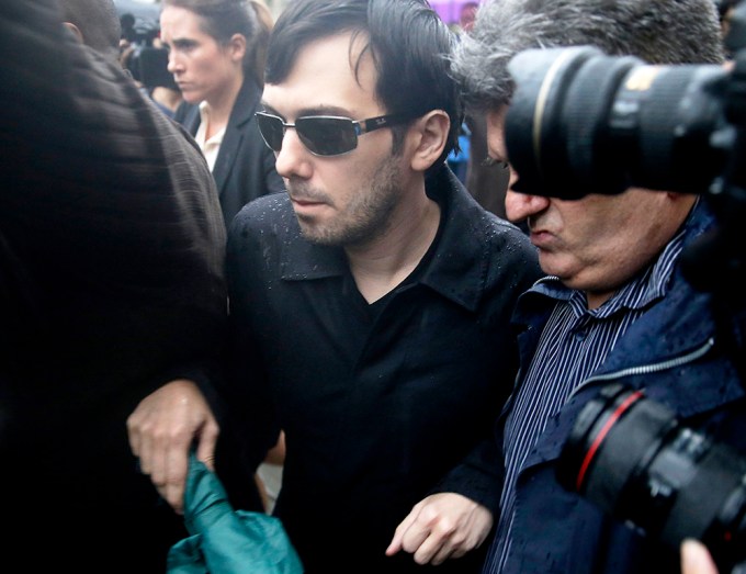Martin Shkreli leaving the courthouse in New York