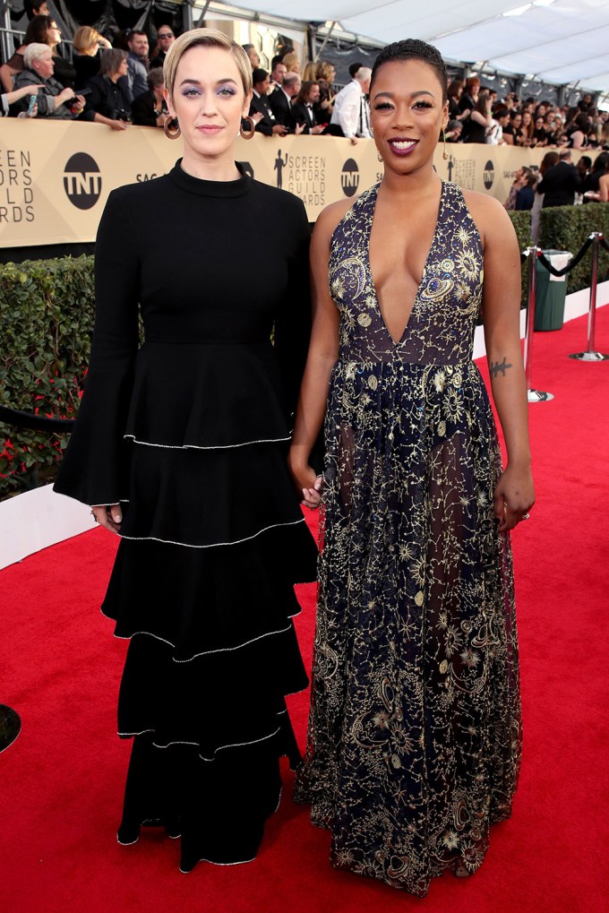 Lauren Morelli & Samira Wiley at 2018 SAG Awards