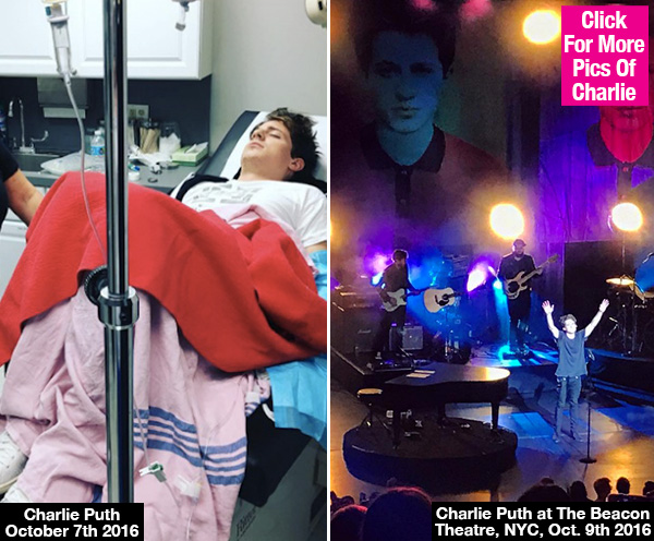 Charlie Puth Sick