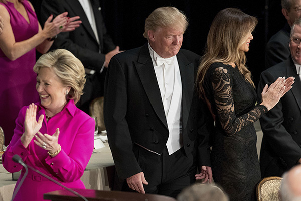 Hillary Clinton Donald Trump Charity Dinner Pics