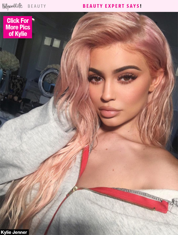 Kylie Jenner light pink hair