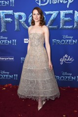 Evan Rachel Wood arrives at the world premiere of "Frozen 2" at the Dolby Theatre on Thursday, Nov. 7, 2019, in Los Angeles. (Photo by Jordan Strauss/Invision/AP)