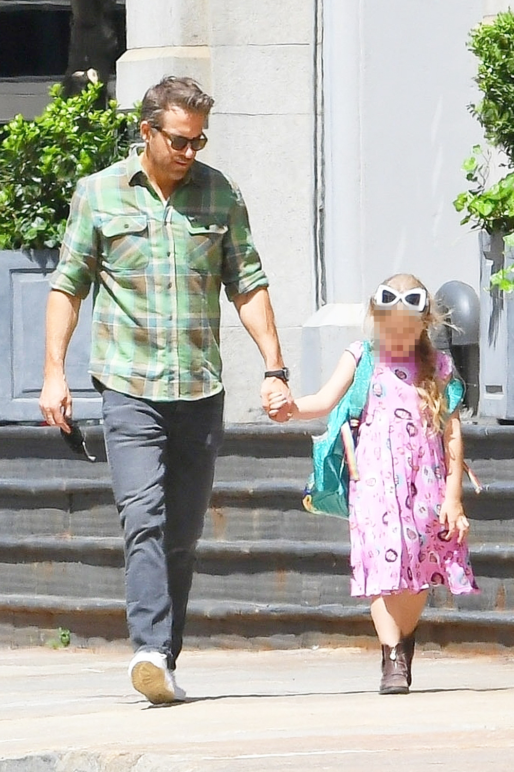 Ryan Reynolds James Pink Dress Holding Hands