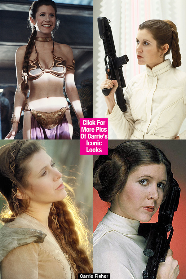 Carrie Fisher Iconic Looks