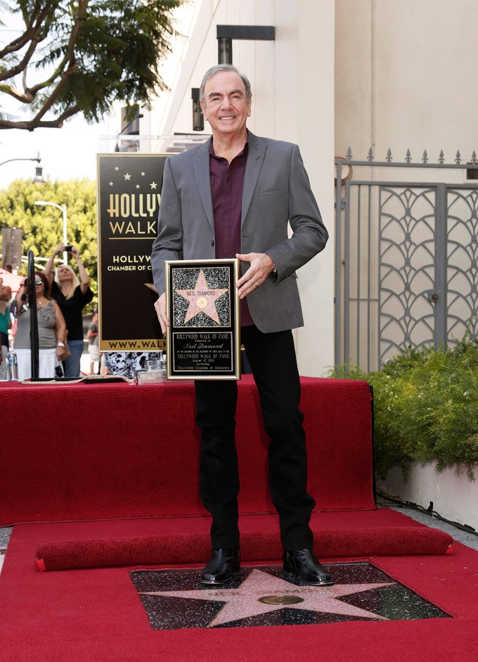 Neil Diamond Gets a Star on the Hollywood Walk of Fame