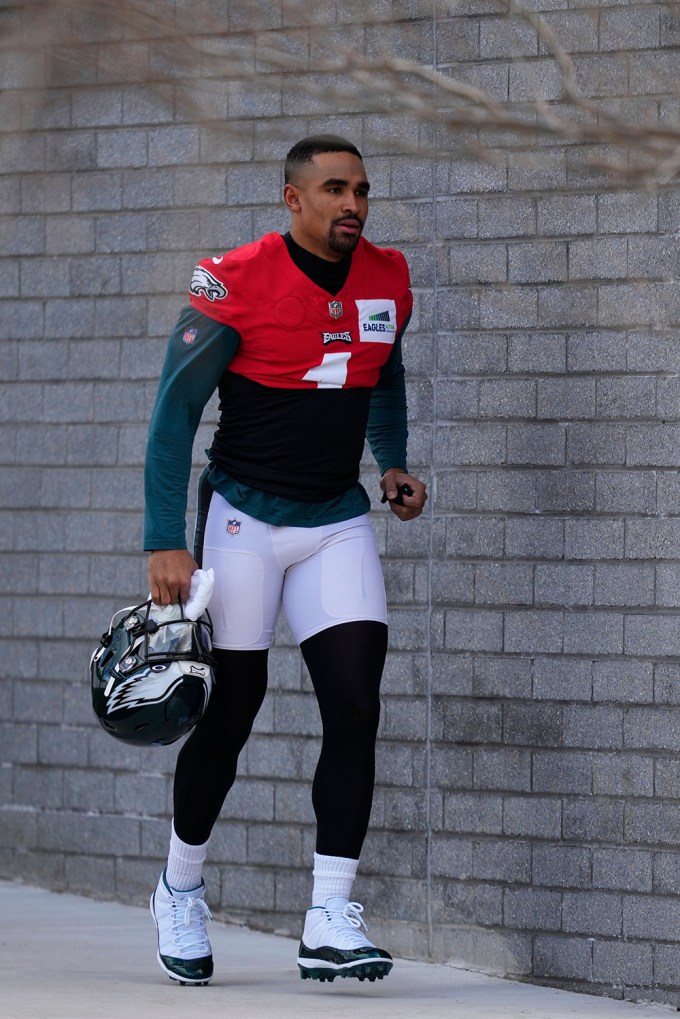Jalen Hurts Gets To Practice