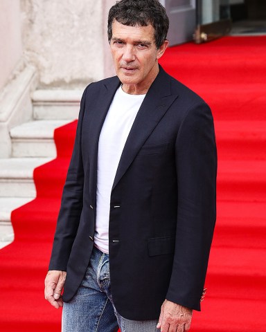 Stars attend the UK Premiere of Pain & Glory at Somerset House in LondonPictured: Antonio BanderasRef: SPL5108346 080819 NON-EXCLUSIVEPicture by: SplashNews.comSplash News and PicturesUSA: +1 310-525-5808London: +44 (0)20 8126 1009Berlin: +49 175 3764 166photodesk@splashnews.comWorld Rights