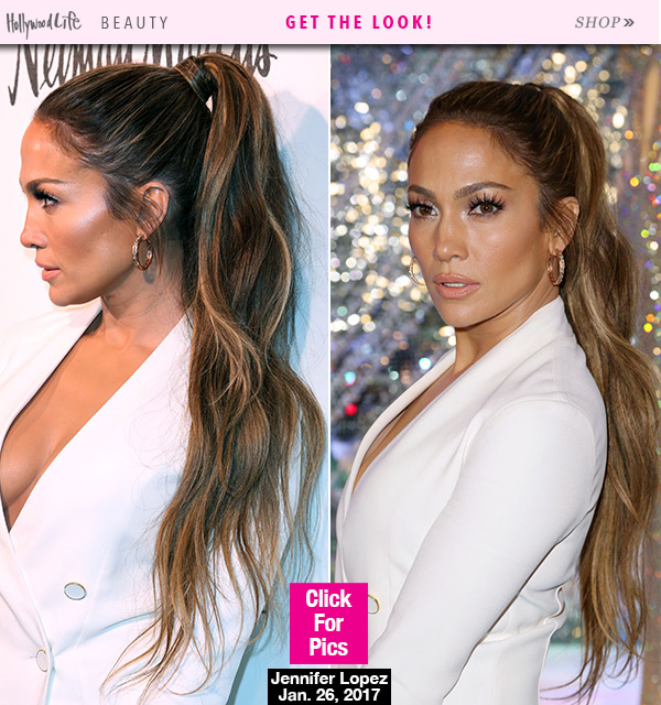 jennifer lopez ponytail