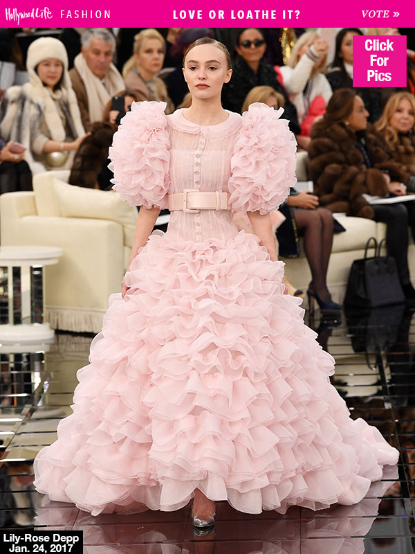 Lily-Rose Depp Chanel Dress
