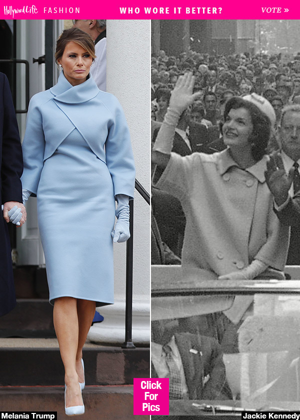 Melania Trump And Jackie O Inauguration Dress