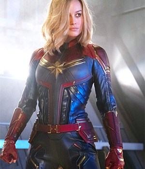 CAPTAIN MARVEL, Brie Larson as Carol Danvers / Captain Marvel, 2019. ph: Chuck Zlotnick / © Walt Disney Studios Motion Pictures / © Marvel / courtesy Everett Collection