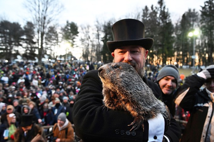 Punxsutawney Phil With A.J. Dereume