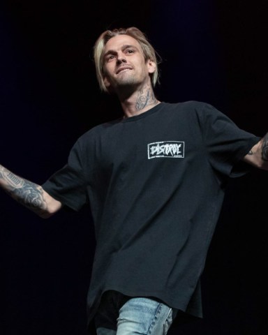 Aaron Carter
Pop 2000 Tour, H-E-B Center, Texas, USA  - 17 May 2019