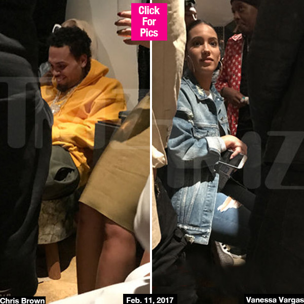 Chris Brown Vanessa Vargas Pre-Grammys
