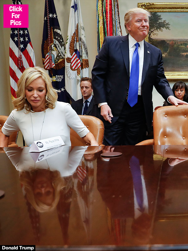 Donald Trump Checking Out Paula White