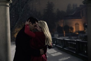 The Handmaid's Tale -- "Household" - Episode 306 -- June accompanies the Waterfords to Washington D.C., where a powerful family offers a glimpse of the future of Gilead. June makes an important connection as she attempts to protect Nichole. Nick (Max Minghella) and June (Elisabeth Moss), shown. (Photo by: Jasper Savage/Hulu)